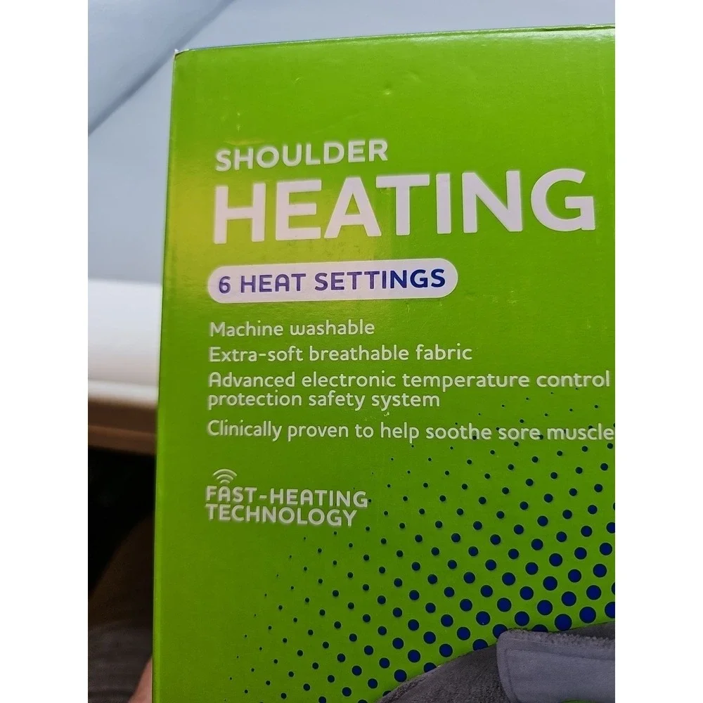 Rite Aid Portable‎ Shoulder Heating Pad, 6 Heat Settings, New